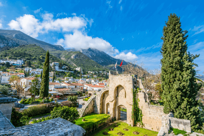 The Bellapais Abbey's unforgettable setting